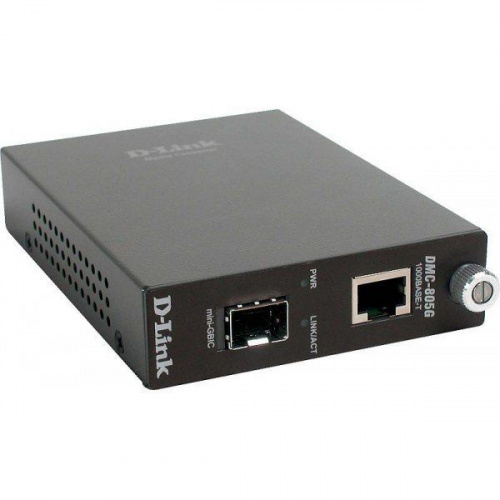 DMC-805G,2059,Конвертер 1000Base-T в miniGBIC (DMC-805G) вид спереди